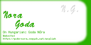 nora goda business card
