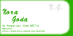 nora goda business card